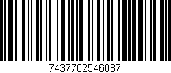 Código de barras (EAN, GTIN, SKU, ISBN): '7437702546087'