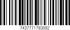 Código de barras (EAN, GTIN, SKU, ISBN): '7437771793092'