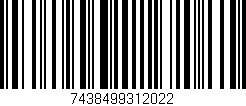 Código de barras (EAN, GTIN, SKU, ISBN): '7438499312022'