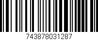 Código de barras (EAN, GTIN, SKU, ISBN): '743878031287'