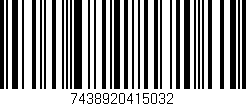 Código de barras (EAN, GTIN, SKU, ISBN): '7438920415032'