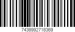 Código de barras (EAN, GTIN, SKU, ISBN): '7438992718369'