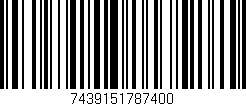 Código de barras (EAN, GTIN, SKU, ISBN): '7439151787400'