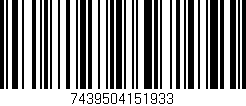 Código de barras (EAN, GTIN, SKU, ISBN): '7439504151933'