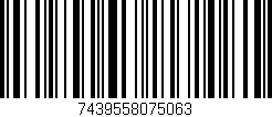 Código de barras (EAN, GTIN, SKU, ISBN): '7439558075063'