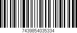 Código de barras (EAN, GTIN, SKU, ISBN): '7439854035334'