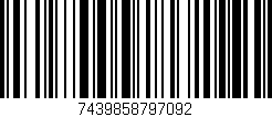 Código de barras (EAN, GTIN, SKU, ISBN): '7439858797092'