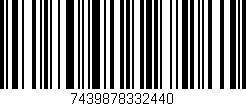 Código de barras (EAN, GTIN, SKU, ISBN): '7439878332440'