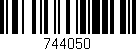 Código de barras (EAN, GTIN, SKU, ISBN): '744050'