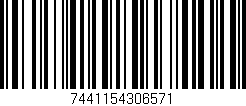 Código de barras (EAN, GTIN, SKU, ISBN): '7441154306571'