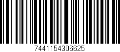Código de barras (EAN, GTIN, SKU, ISBN): '7441154306625'
