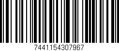 Código de barras (EAN, GTIN, SKU, ISBN): '7441154307967'