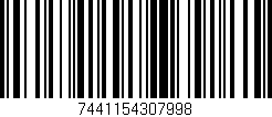 Código de barras (EAN, GTIN, SKU, ISBN): '7441154307998'