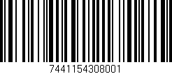 Código de barras (EAN, GTIN, SKU, ISBN): '7441154308001'