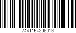 Código de barras (EAN, GTIN, SKU, ISBN): '7441154308018'