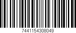 Código de barras (EAN, GTIN, SKU, ISBN): '7441154308049'
