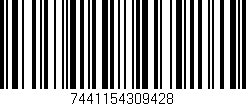 Código de barras (EAN, GTIN, SKU, ISBN): '7441154309428'