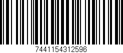 Código de barras (EAN, GTIN, SKU, ISBN): '7441154312596'