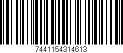 Código de barras (EAN, GTIN, SKU, ISBN): '7441154314613'