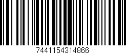 Código de barras (EAN, GTIN, SKU, ISBN): '7441154314866'