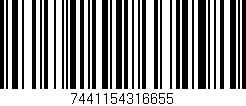 Código de barras (EAN, GTIN, SKU, ISBN): '7441154316655'