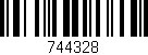 Código de barras (EAN, GTIN, SKU, ISBN): '744328'