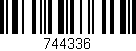Código de barras (EAN, GTIN, SKU, ISBN): '744336'