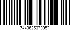 Código de barras (EAN, GTIN, SKU, ISBN): '7443625378957'