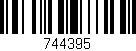 Código de barras (EAN, GTIN, SKU, ISBN): '744395'