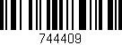 Código de barras (EAN, GTIN, SKU, ISBN): '744409'