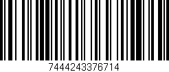 Código de barras (EAN, GTIN, SKU, ISBN): '7444243376714'