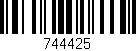 Código de barras (EAN, GTIN, SKU, ISBN): '744425'