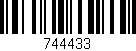 Código de barras (EAN, GTIN, SKU, ISBN): '744433'