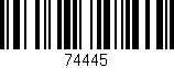 Código de barras (EAN, GTIN, SKU, ISBN): '74445'