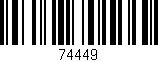 Código de barras (EAN, GTIN, SKU, ISBN): '74449'
