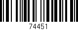 Código de barras (EAN, GTIN, SKU, ISBN): '74451'