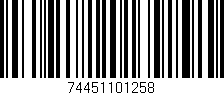 Código de barras (EAN, GTIN, SKU, ISBN): '74451101258'