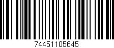 Código de barras (EAN, GTIN, SKU, ISBN): '74451105645'