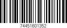 Código de barras (EAN, GTIN, SKU, ISBN): '74451601352'
