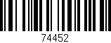 Código de barras (EAN, GTIN, SKU, ISBN): '74452'
