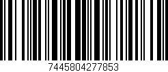 Código de barras (EAN, GTIN, SKU, ISBN): '7445804277853'