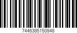 Código de barras (EAN, GTIN, SKU, ISBN): '7446385150948'