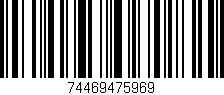 Código de barras (EAN, GTIN, SKU, ISBN): '74469475969'