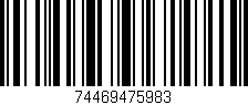 Código de barras (EAN, GTIN, SKU, ISBN): '74469475983'