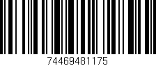 Código de barras (EAN, GTIN, SKU, ISBN): '74469481175'
