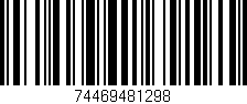 Código de barras (EAN, GTIN, SKU, ISBN): '74469481298'