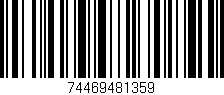 Código de barras (EAN, GTIN, SKU, ISBN): '74469481359'
