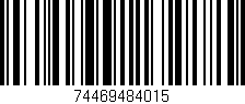 Código de barras (EAN, GTIN, SKU, ISBN): '74469484015'