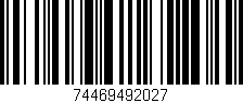 Código de barras (EAN, GTIN, SKU, ISBN): '74469492027'