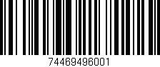 Código de barras (EAN, GTIN, SKU, ISBN): '74469496001'
